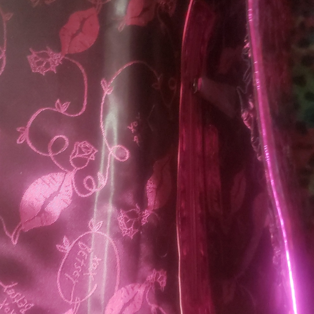 Pink holographic purse